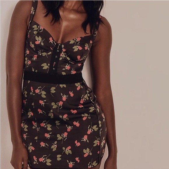 For Love And Lemons Dresses & Skirts - For love and lemons black silk floral dress new with tags!